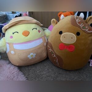 Cute Plush Chick and Cow Set
